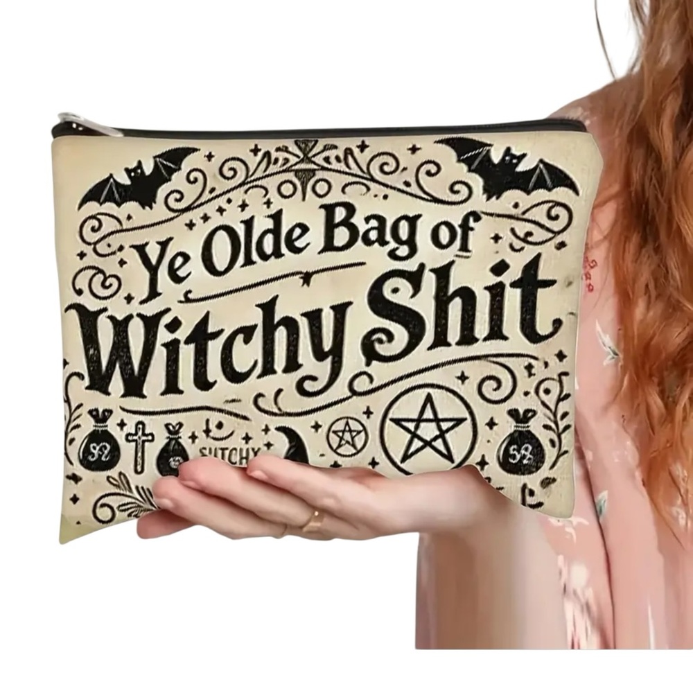 Cream Witchy Print‎ Women's Bag